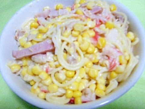 彩り♪ポタージュパスタ★